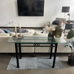 Glass Entry/console Table 
