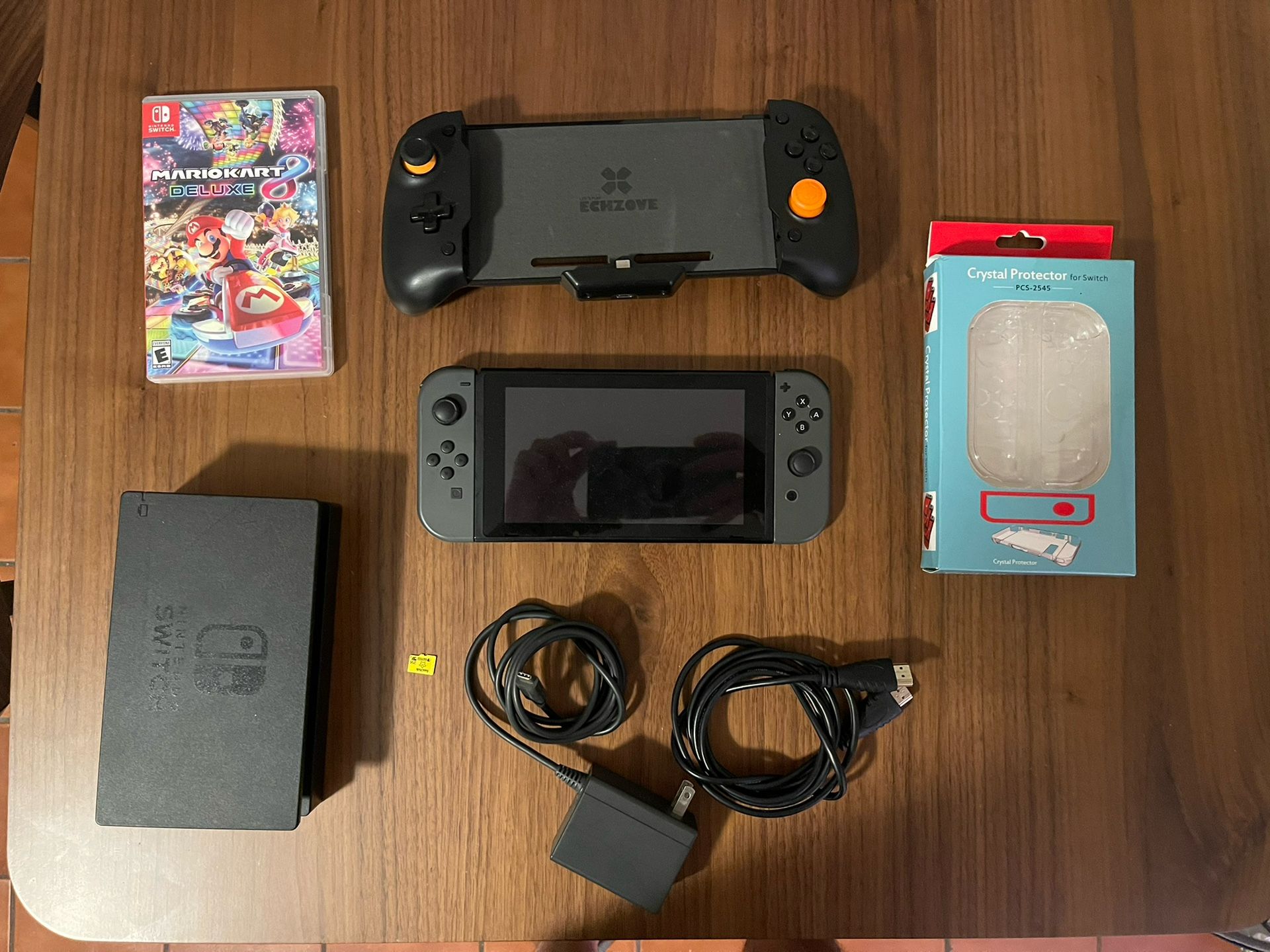 Nintendo Switch With Dock And Mario Kart 8
