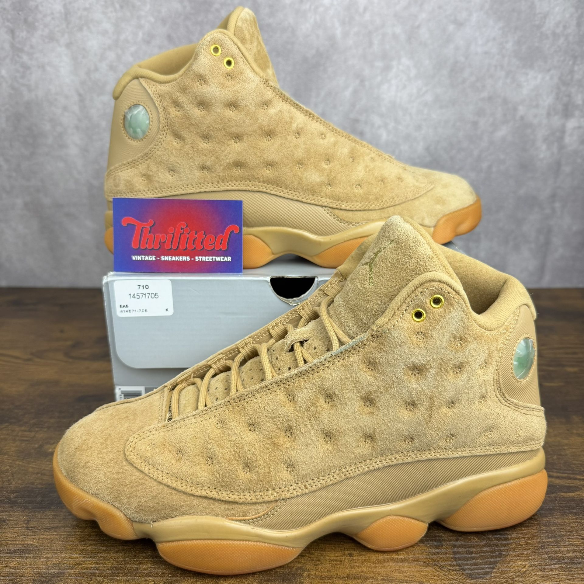 Air Jordan 13 Retro Wheat 2017 Size 10 414571-705 Brown Men’s Basketball Shoes OG Rare