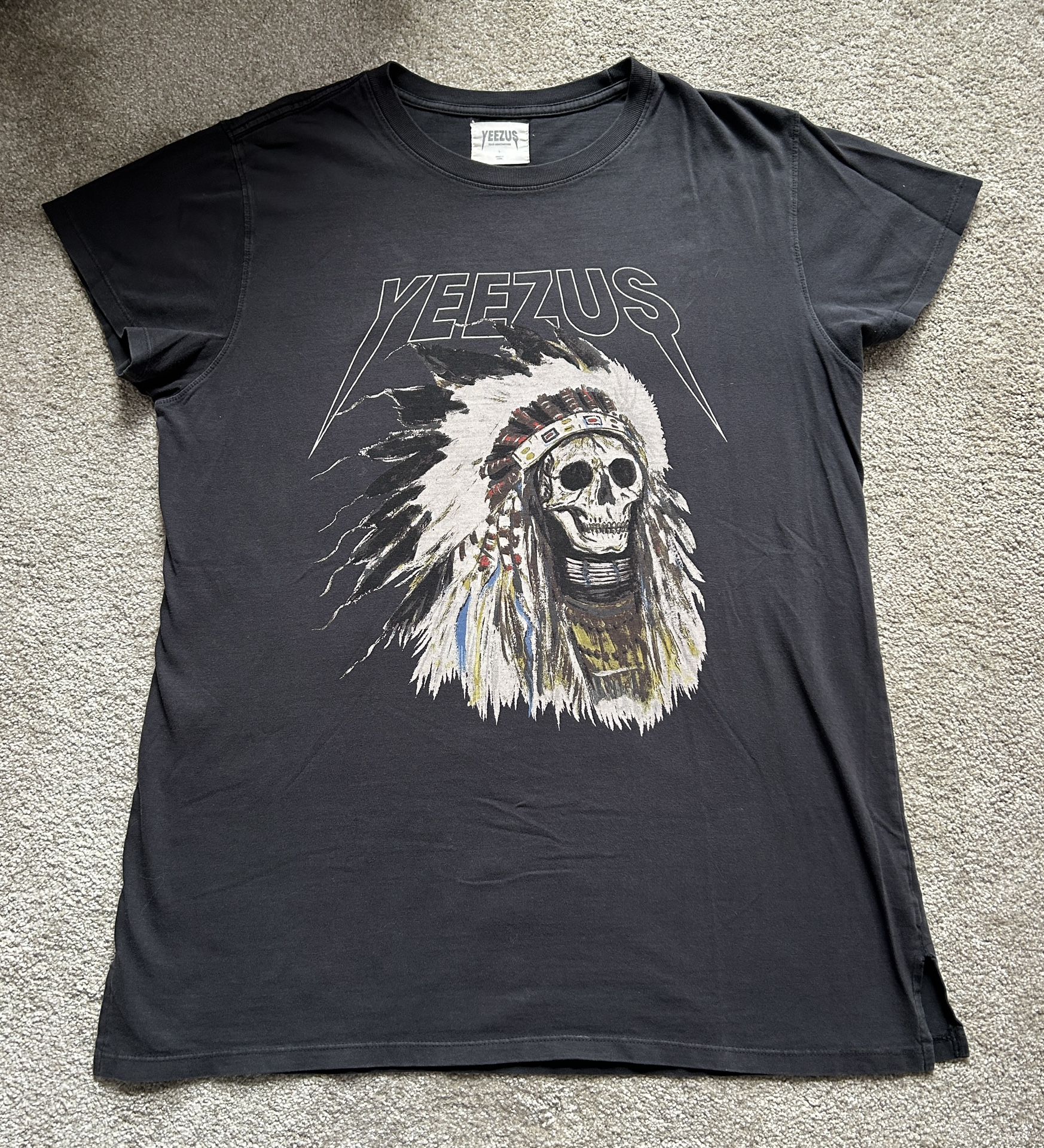 Yeezus Native Indian Skull Tour Shirt - Size L