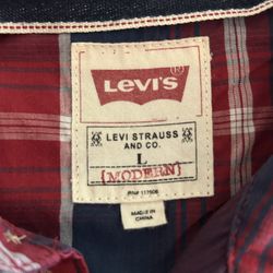 Levi’s Long Sleeve : Levi's Men's Modern Snap Button Plaid Western Shirt