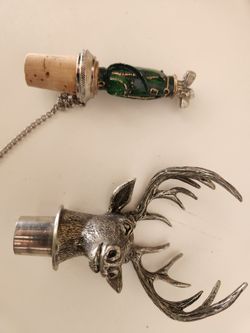 Two  very unique bottle stoppers for the sportsman