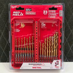 Shockwave Titanium Drill Bit Set 23 piece Milwaukee