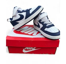 Nike Kids Low-Top Sneakers Navy Blue White