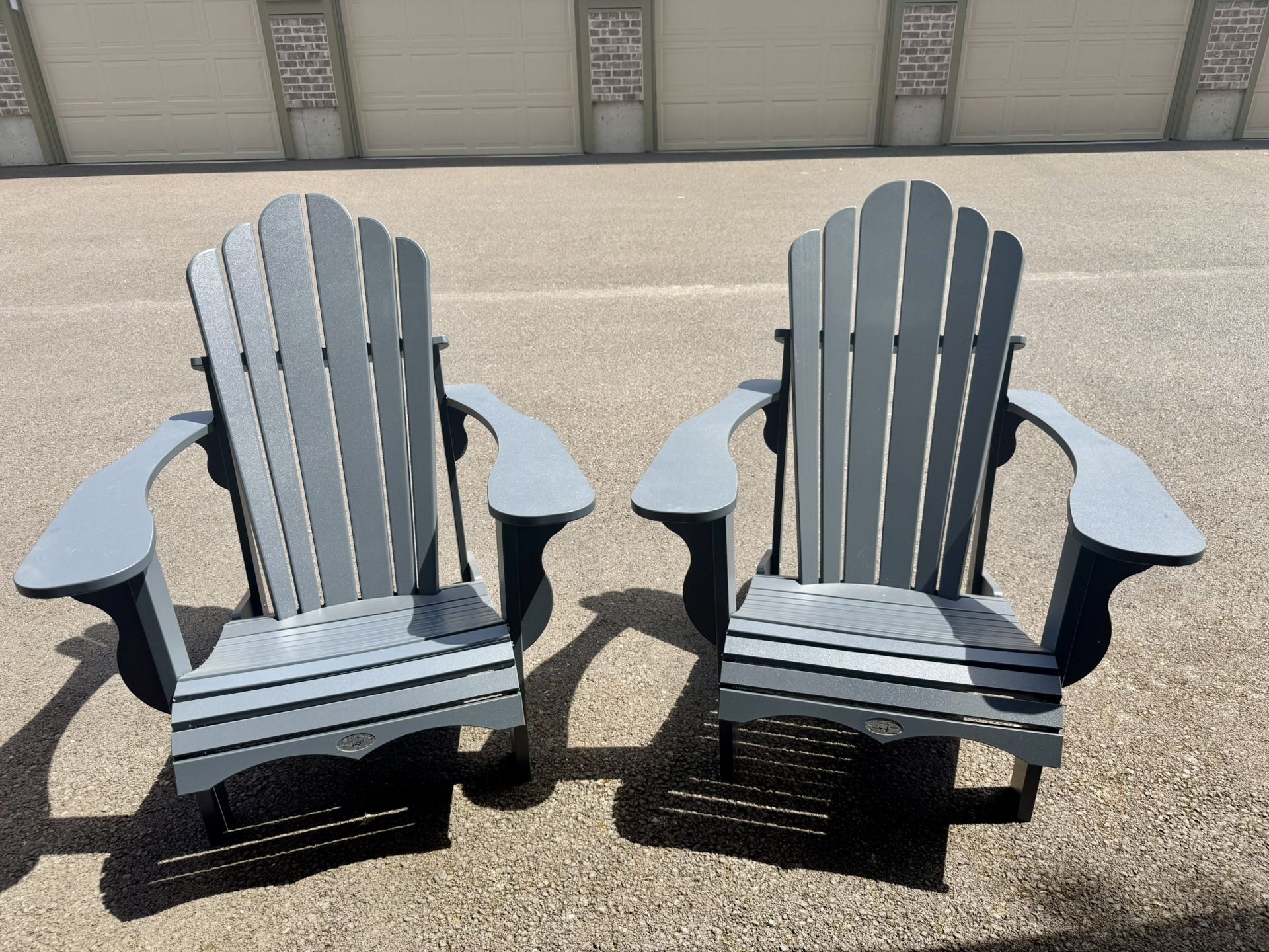 Pair Adirondack Outdoor Chairs