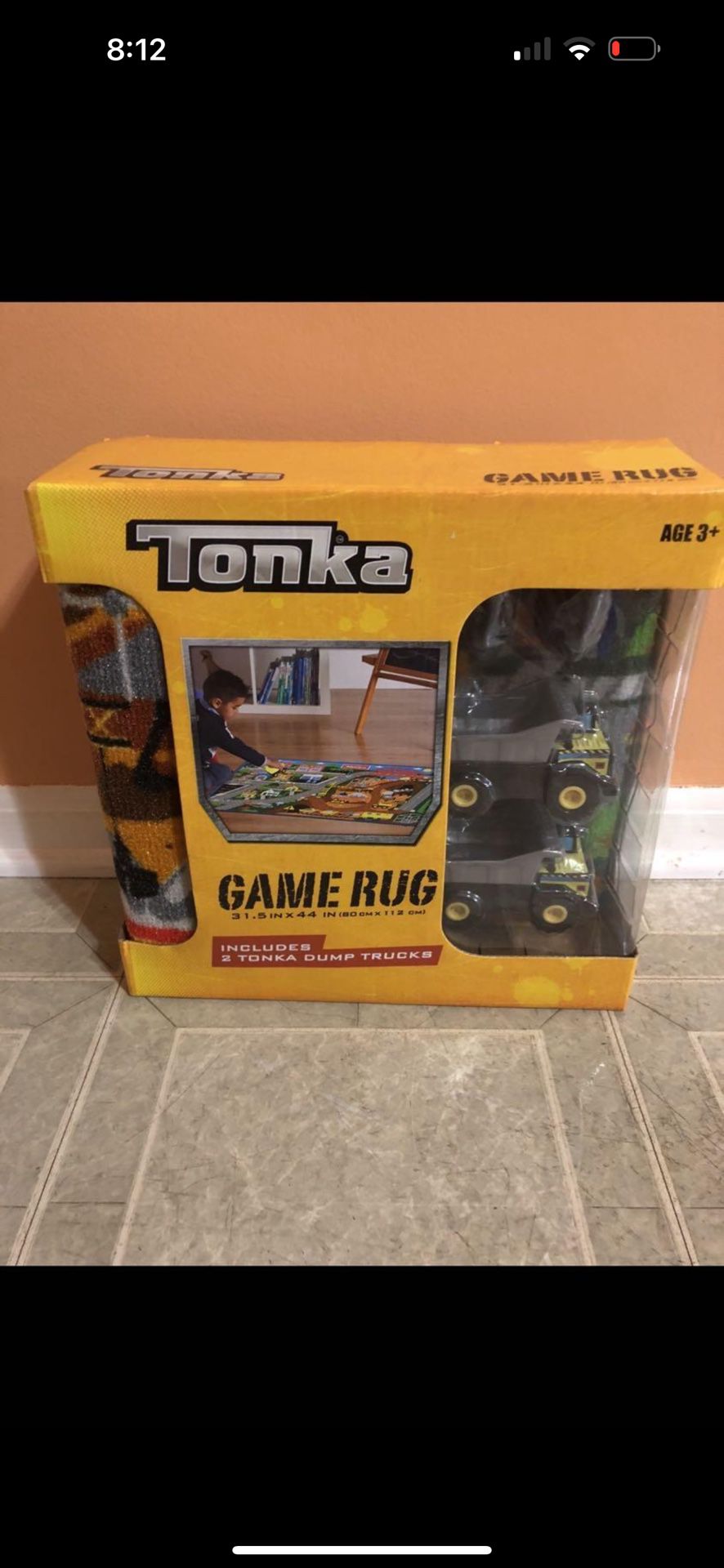 Tonka kids Game Rug. brand new