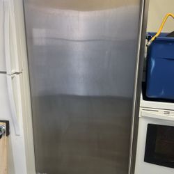 Electrolux Upright Freezer With Ice Maker In Stainless Steel