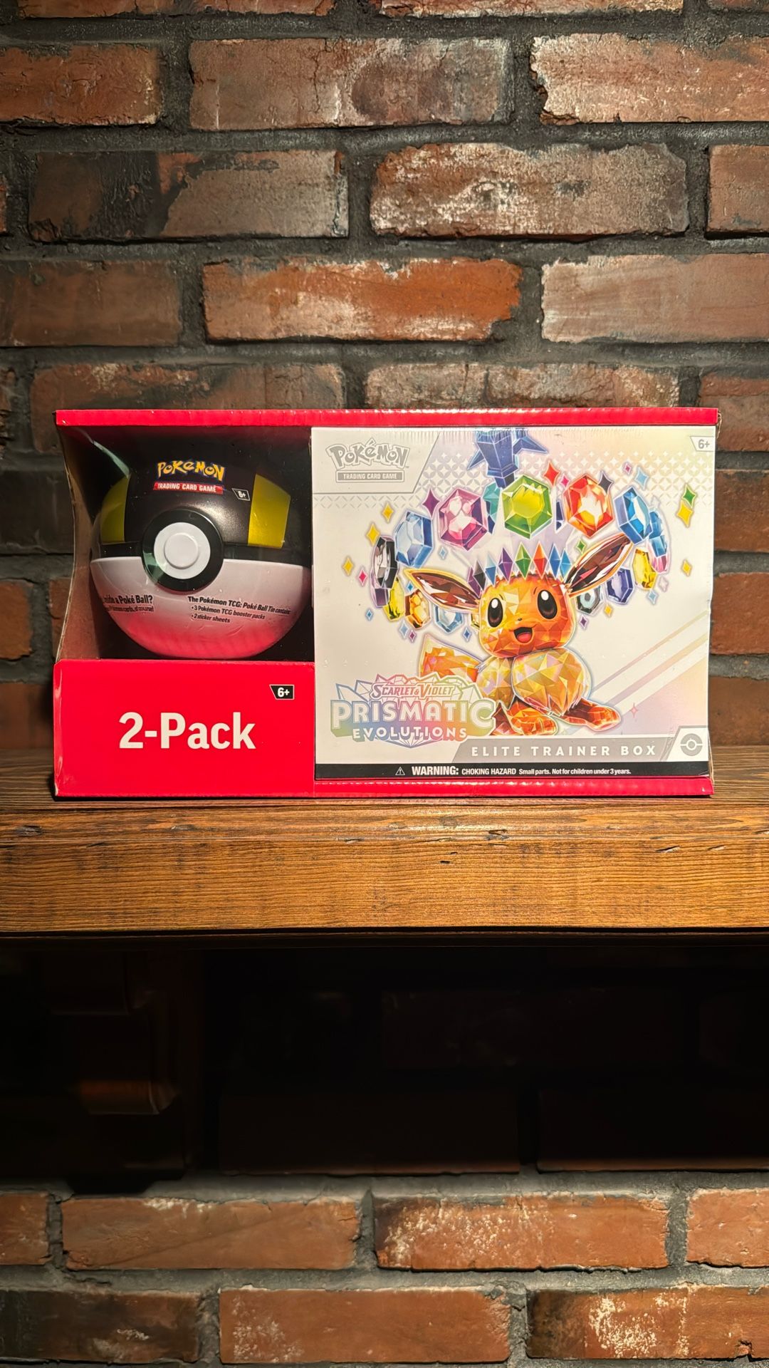 SEALED Pokémon Scarlet And Violet Prismatic Edition Elite Trainer Box Poké Ball Two Pack Christmas Gift Booster Pack Tcg EV And Friends