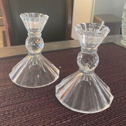 Lead Crystal Candle Holders