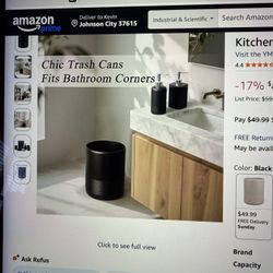 Planter Or Trash Can Black 2 Gallon Heavy Duty