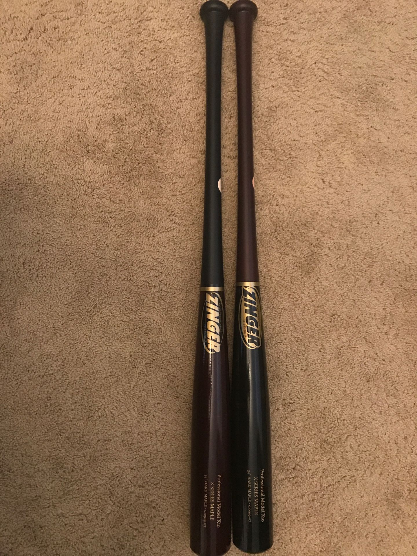 Professional Zinger X Series adult wood baseball bats