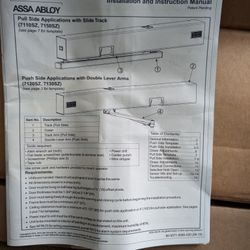 NORTON 7122SZ AUTO  DOOR CLOSER.  LH.  ALUMINUM

