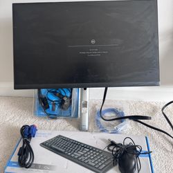 Hp Monitor With Accessories 