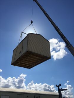 Shed relocated,,, movemo casita de patio