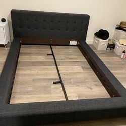 Grey Full Bed Frame 