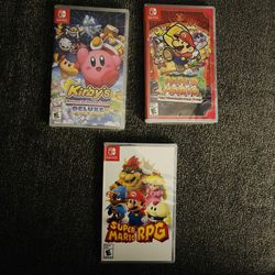 Nintendo Switch Video Games Paper Mario Kirby mario RPG