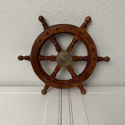 Nautical Boat Ship Steering Wheel