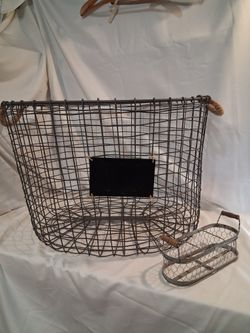 industrial l metal aundry basket 