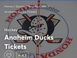 5 tickets for Rd 2/Game 6 in Anaheim on 5/14