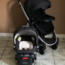 PRACTICALLY NEW GRACO MODES NEST TRAVEL SYSTEM STROLLER CAR SEAT AND 2BASES INCLUDED !!!!!