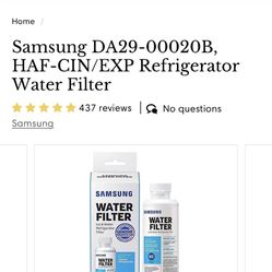 Samsung Water Filter