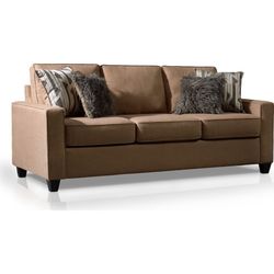 Three Seater Sofa Couch - Taupe