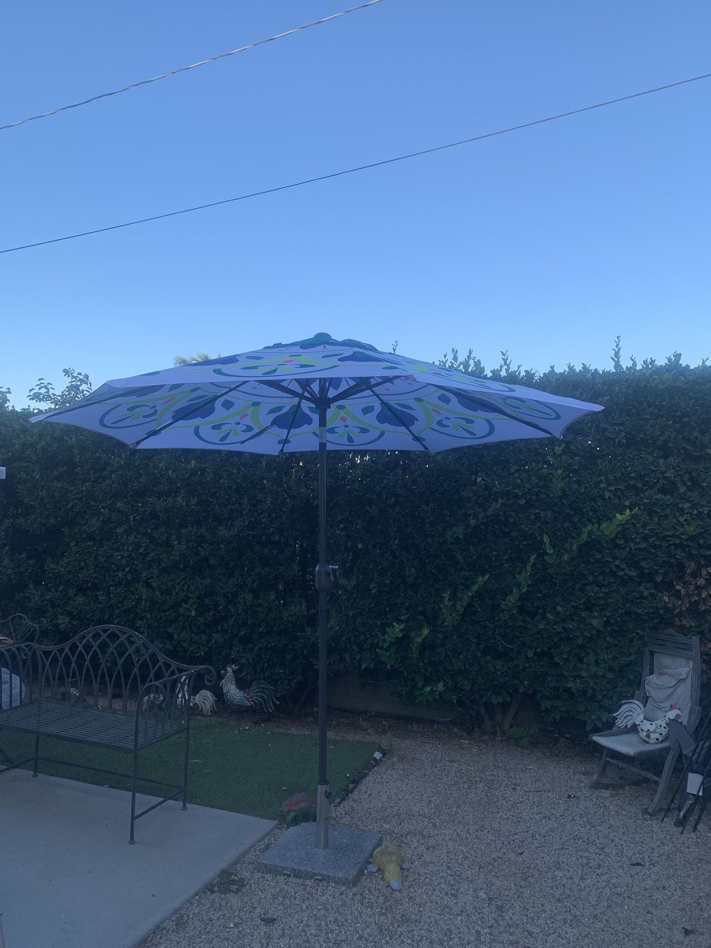 9” FT Market Umbrella Patio Color: Printed Base Not Included