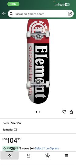 Element Sección Completa Skateboard and other good But only the wheels are missing Of one of the two