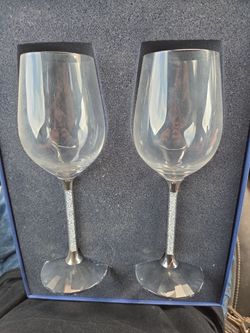 Swarovski wine glasses