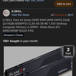32 gb ddr5 G skill flare x5