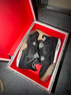 Air Jordan 4 Bred Black Red Sneakers