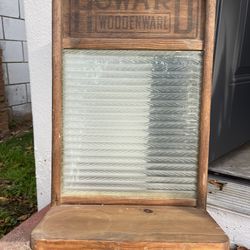 Antique Washboard-glass Rippled