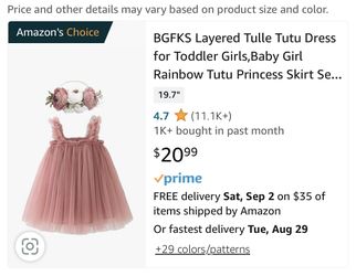 BGFKS Layered Tulle Tutu Dress for Toddler Girls