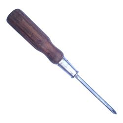 Vintage Bridgeport 353 Screwdriver Phillips-LIC 7 Pat No (contact info removed)-40 USA Carbon Wood Handle