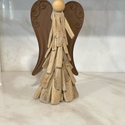 Wood/Metal Angel Decor 