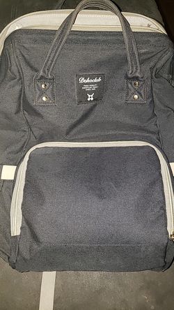 Navy blue backpack diaper bag