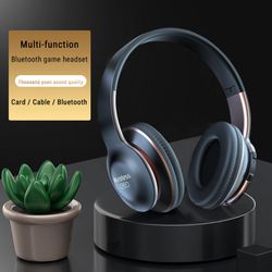 Nsxcdh Bluetooth Headphones Over Ear, Wireless Headphones with Microphone, Foldable Active Noise Cancelling Headphones Lightweight Headset HiFi Stereo