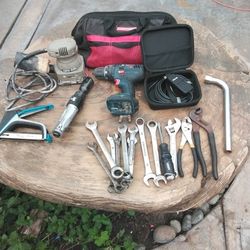 Bosch Drill Sander Staple Gun Wrench 🔧 Air Power Ratchet Rotek Camera  With Bag