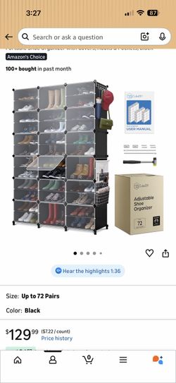 Shoe storage