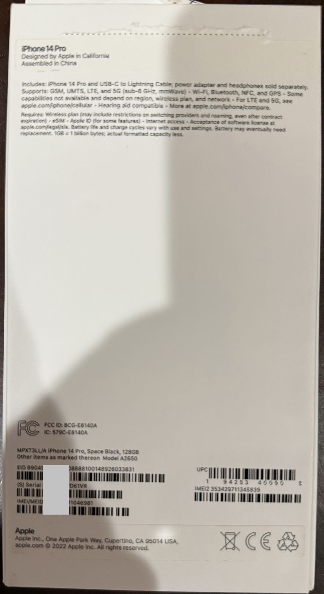 Unlocked iPhone 14 Pro (104698 1) – Like new