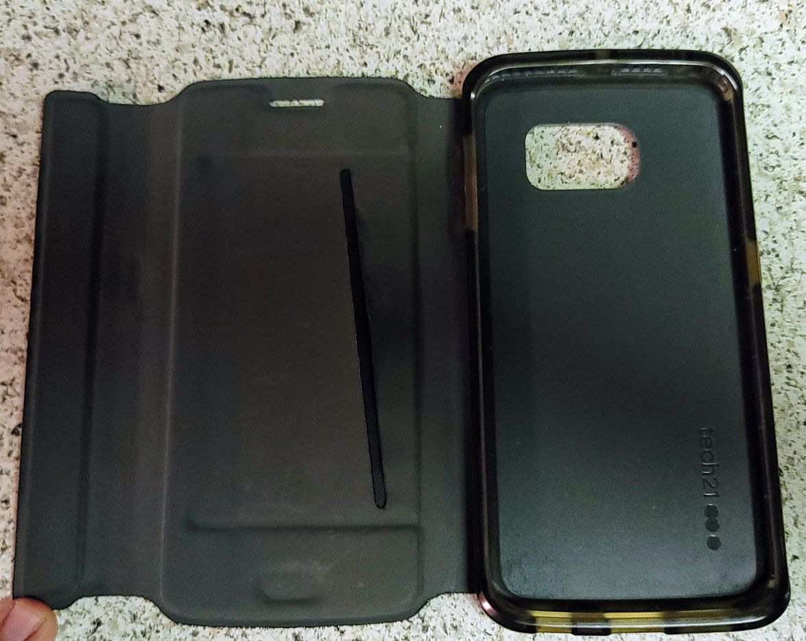 Galaxy S6 Edge Tech 21 Wallet Case - Black