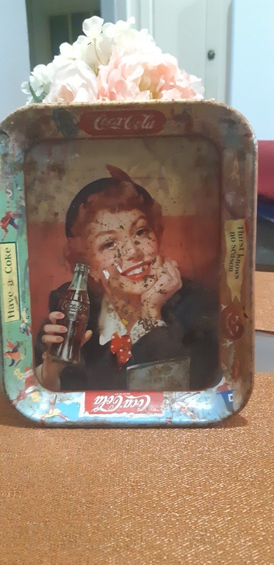 Original antique Coca-Cola serving tray