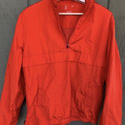 Xersion Mens Jacket Size Medium Zydeco Red Pullover Half Zip Long Sleeve Anorak