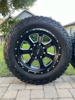 8 LUG RIMS (RINES) & TIRES (LLANTAS)  (8x180) Size: LT285/60R20 ‼️BRAND NEW‼️