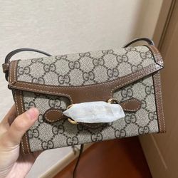 Gucci Horsebit 1955 Box Bag With Invoice