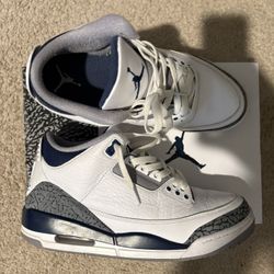 Jordan 3 Retro Midnight Navy Mens 9.5