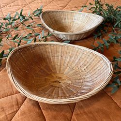 Pair of Identical Wicker Baskets