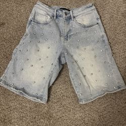 Rhinestone Jorts
