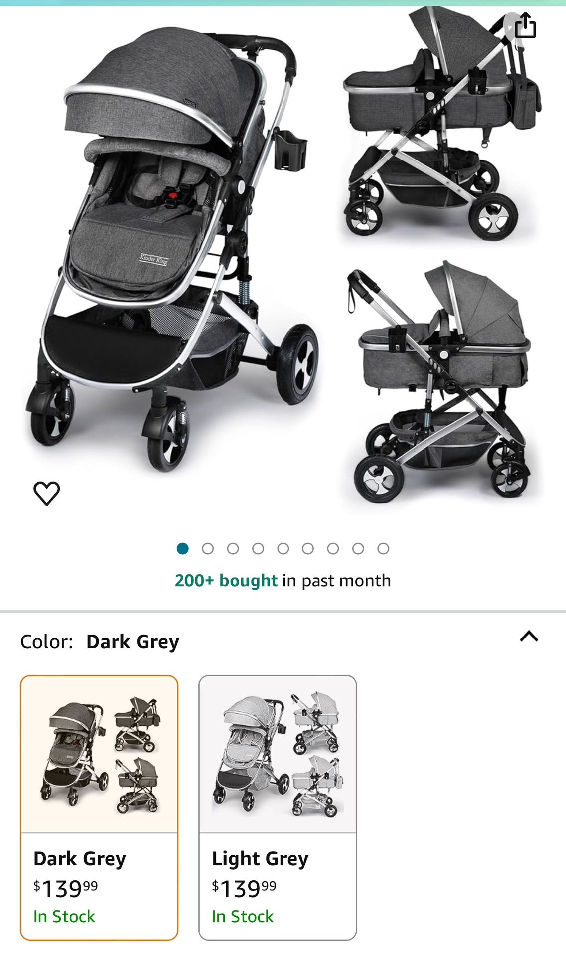 2 in 1 Convertible Baby Stroller For Sale