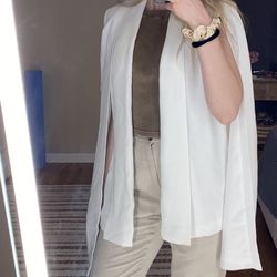 White Cape Blazer 